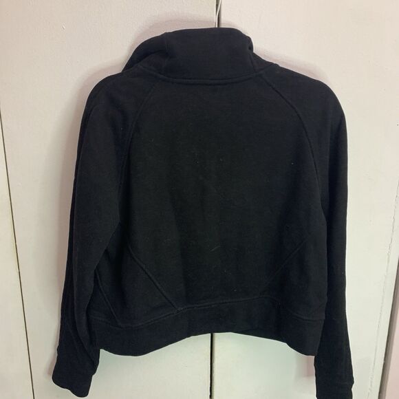 Womens Sweatshirts Half Zip Cropped Pullover Fleece Quarter Small - Picture 4 of 7